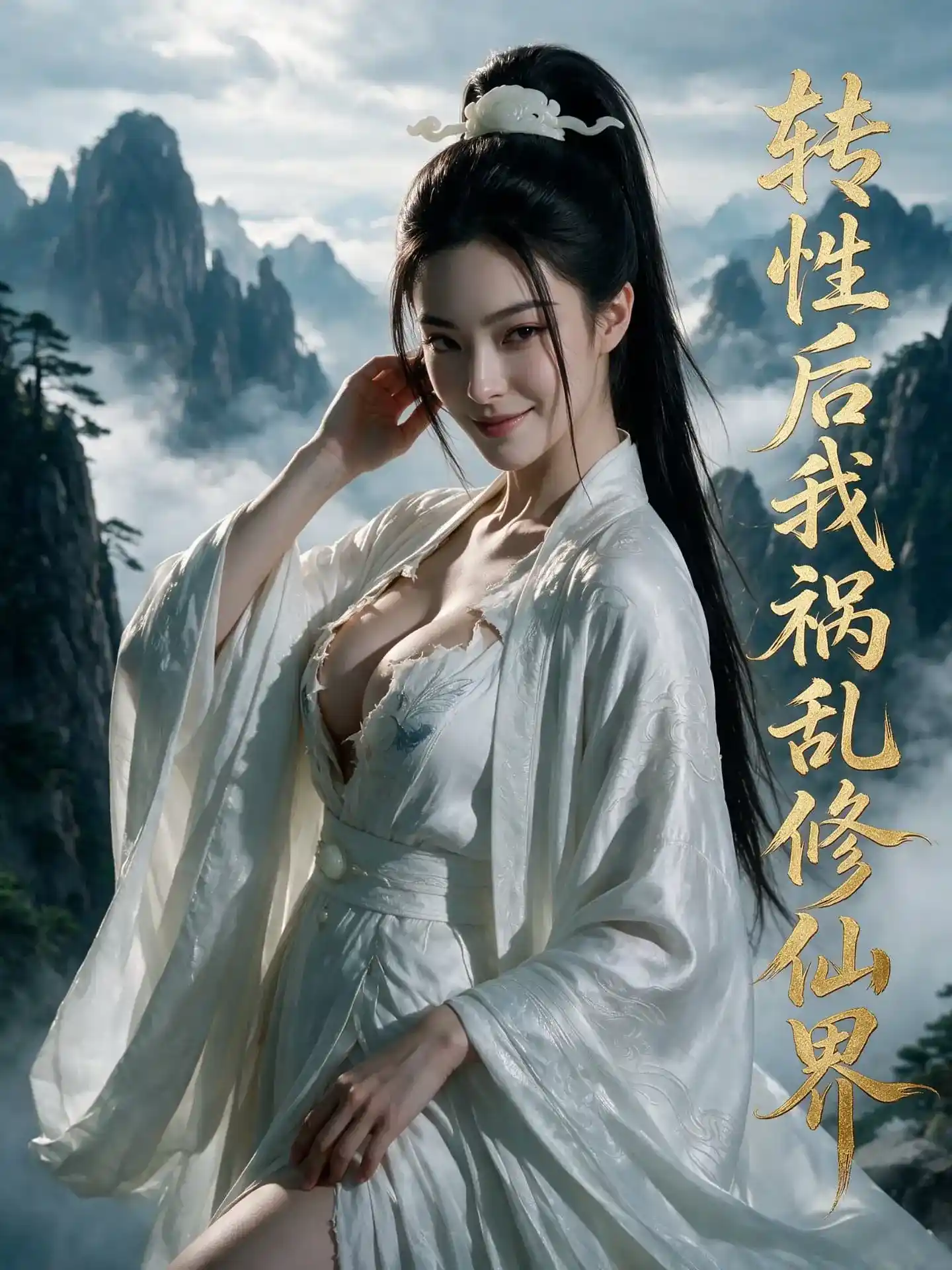 黄豆短剧《转性后我祸乱修仙界》古风奇幻海报