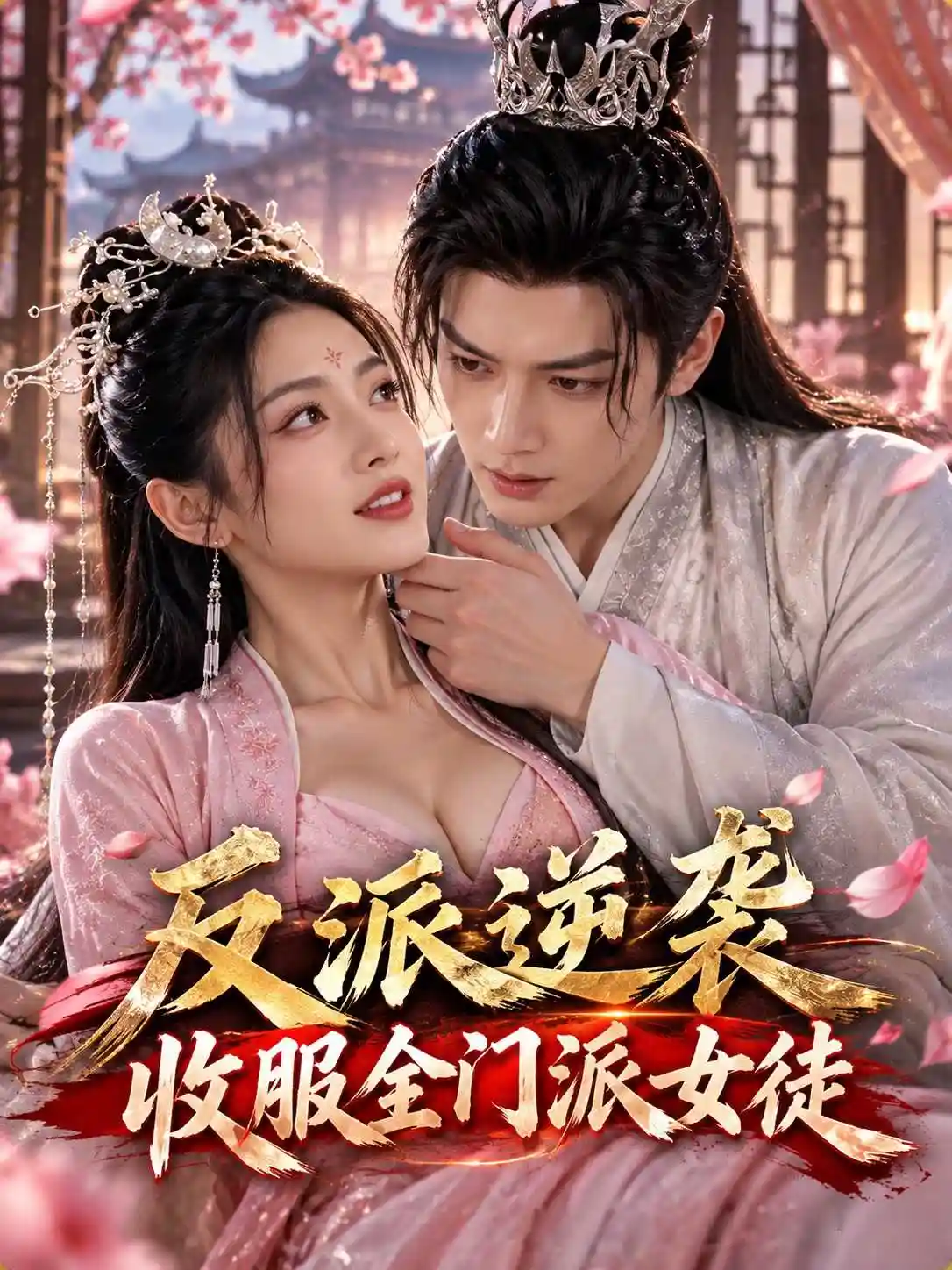 黄豆短剧《反派逆袭,收服全门派女徒》古风逆袭海报